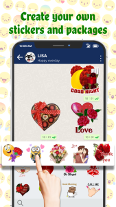 اسکرین شات 1 برنامه TextSticker for WAStickerApps