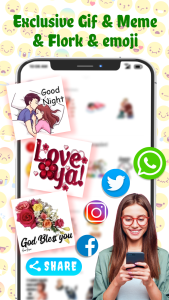 اسکرین شات 3 برنامه TextSticker for WAStickerApps