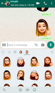 اسکرین شات برنامه Memoji Apple Stickers for WhatsApp - WAStickerApps 1