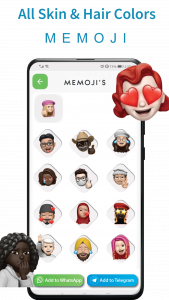 اسکرین شات برنامه Memoji stickers for WhatsApp 7