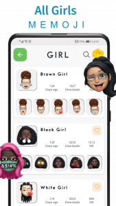 اسکرین شات برنامه Memoji stickers for WhatsApp 5