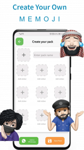 اسکرین شات برنامه Memoji stickers for WhatsApp 3