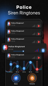 اسکرین شات برنامه Loud Police Siren Police Light 3