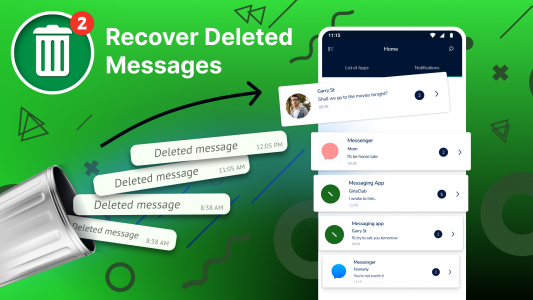 اسکرین شات 1 برنامه Deleted Messages Recovery