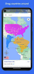 اسکرین شات برنامه TrueWorld Maps 1