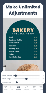 اسکرین شات 7 برنامه Menu Maker, Menu Templates