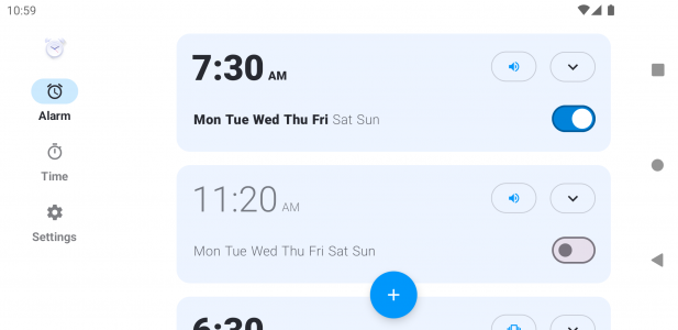 اسکرین شات 8 برنامه Sleepo: Minimalist alarm clock