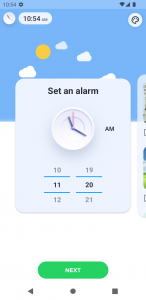 اسکرین شات 1 برنامه Sleepo: Minimalist alarm clock