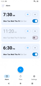 اسکرین شات 2 برنامه Sleepo: Minimalist alarm clock