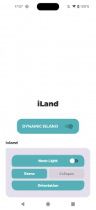 اسکرین شات برنامه Dynamic notch iOS 16 - iLand 2