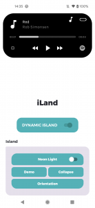 اسکرین شات برنامه Dynamic notch iOS 16 - iLand 3