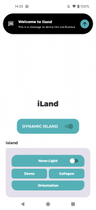 اسکرین شات برنامه Dynamic notch iOS 16 - iLand 5