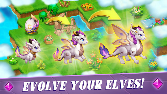 اسکرین شات 3 بازی Merge Elves-Merge 3 Puzzles