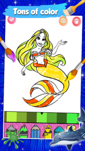 اسکرین شات برنامه Mermaid Coloring Pages Glitter 6
