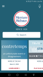 اسکرین شات 1 برنامه Dictionary - Merriam-Webster