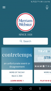 اسکرین شات برنامه Dictionary - Merriam-Webster 1