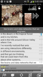 اسکرین شات برنامه Learning language for TED 3