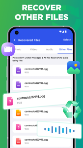 اسکرین شات 3 برنامه Message & All File Recovery