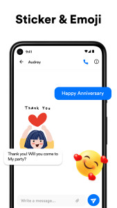 اسکرین شات 3 برنامه Messages: SMS Messaging App