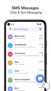 اسکرین شات 1 برنامه Messages: Text Message