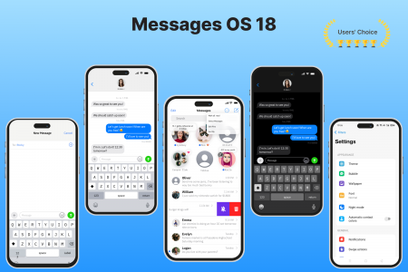 اسکرین شات 1 برنامه Messages - SMS, Text Messenger