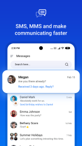اسکرین شات 1 برنامه Messages
