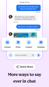 اسکرین شات 2 برنامه Messages
