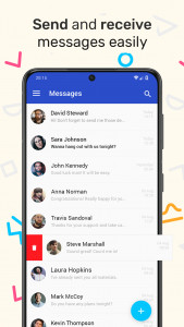 اسکرین شات 1 برنامه Messages – SMS & MMS Messenger