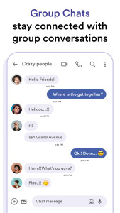 اسکرین شات 2 برنامه Messages: Phone SMS Text App