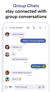 اسکرین شات 2 برنامه Messages: Phone SMS Text App