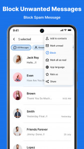 اسکرین شات 2 برنامه Messages - Text Message, SMS