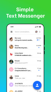 اسکرین شات 1 برنامه Messages: SMS, Messenger Home
