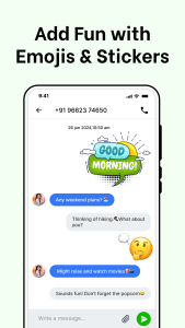 اسکرین شات 5 برنامه Messages: SMS, Messenger Home