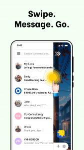 اسکرین شات 7 برنامه Messages: SMS, Messenger Home