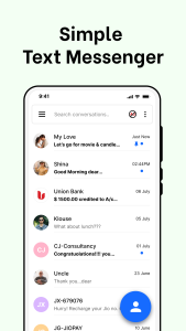 اسکرین شات 1 برنامه Messages: SMS, Messenger Home