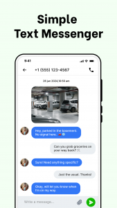 اسکرین شات 1 برنامه Messages: SMS, Messenger Home