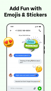 اسکرین شات 3 برنامه Messages: SMS, Messenger Home