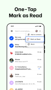اسکرین شات 8 برنامه Messages: SMS, Messenger Home