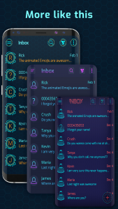 اسکرین شات برنامه Hacker sms messenger theme 3