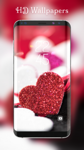 اسکرین شات 4 برنامه Romantic love red color theme