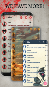 اسکرین شات 3 برنامه Samurai SMS theme