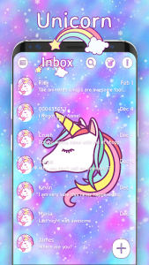 اسکرین شات برنامه Galaxy Unicorn SMS 1