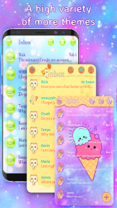 اسکرین شات 3 برنامه Pink Sms Messenger theme