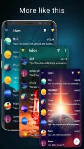 اسکرین شات برنامه Aurora messenger theme 3