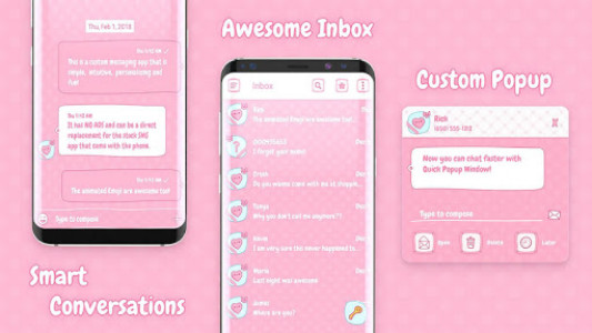 اسکرین شات برنامه Pink SMS 4