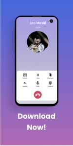 اسکرین شات 5 برنامه Leo Messi Fake Video Call,Chat