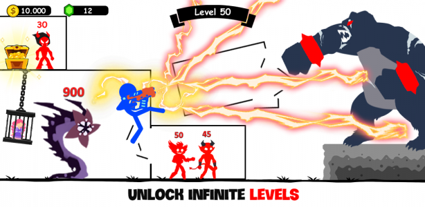 اسکرین شات بازی Stick Hero: Infinity Battle 1