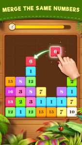 اسکرین شات 1 بازی Drag n Merge: Block Puzzle