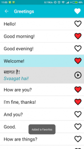 اسکرین شات برنامه Learn Hindi Free 3
