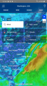 اسکرین شات 3 برنامه Weather Radar - Windy, rain ra